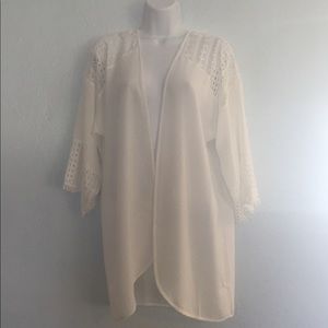 Apt 9 Ivory lace Kimono Bohemian Bride collection.